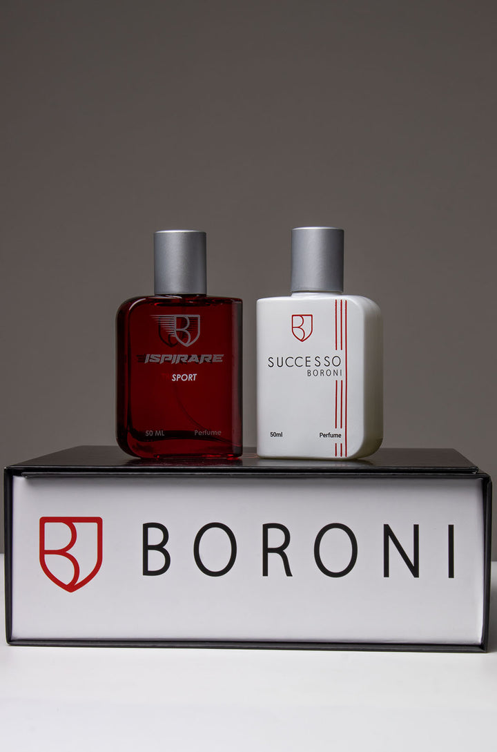 KIT DE PERFUME INSPIRARE SPORT Y SUCCESSO + CLUTCH DE REGALO