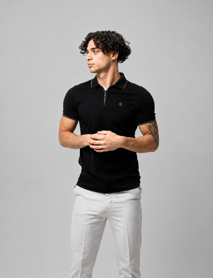 POLO MILAN | NEGRO/ORO