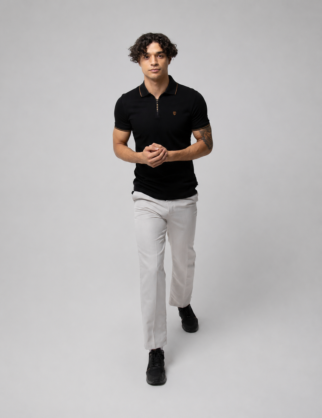POLO MILAN | NEGRO/ORO