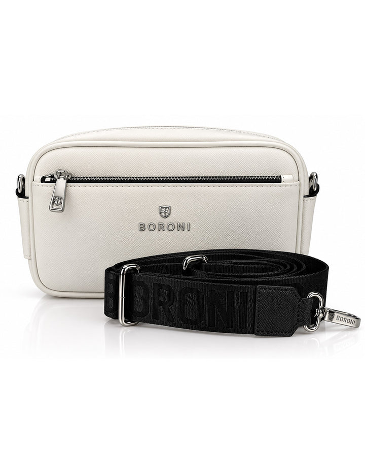 BANDOLERA CROSSBODY | BLANCO CON CORREA AJUSTABLE