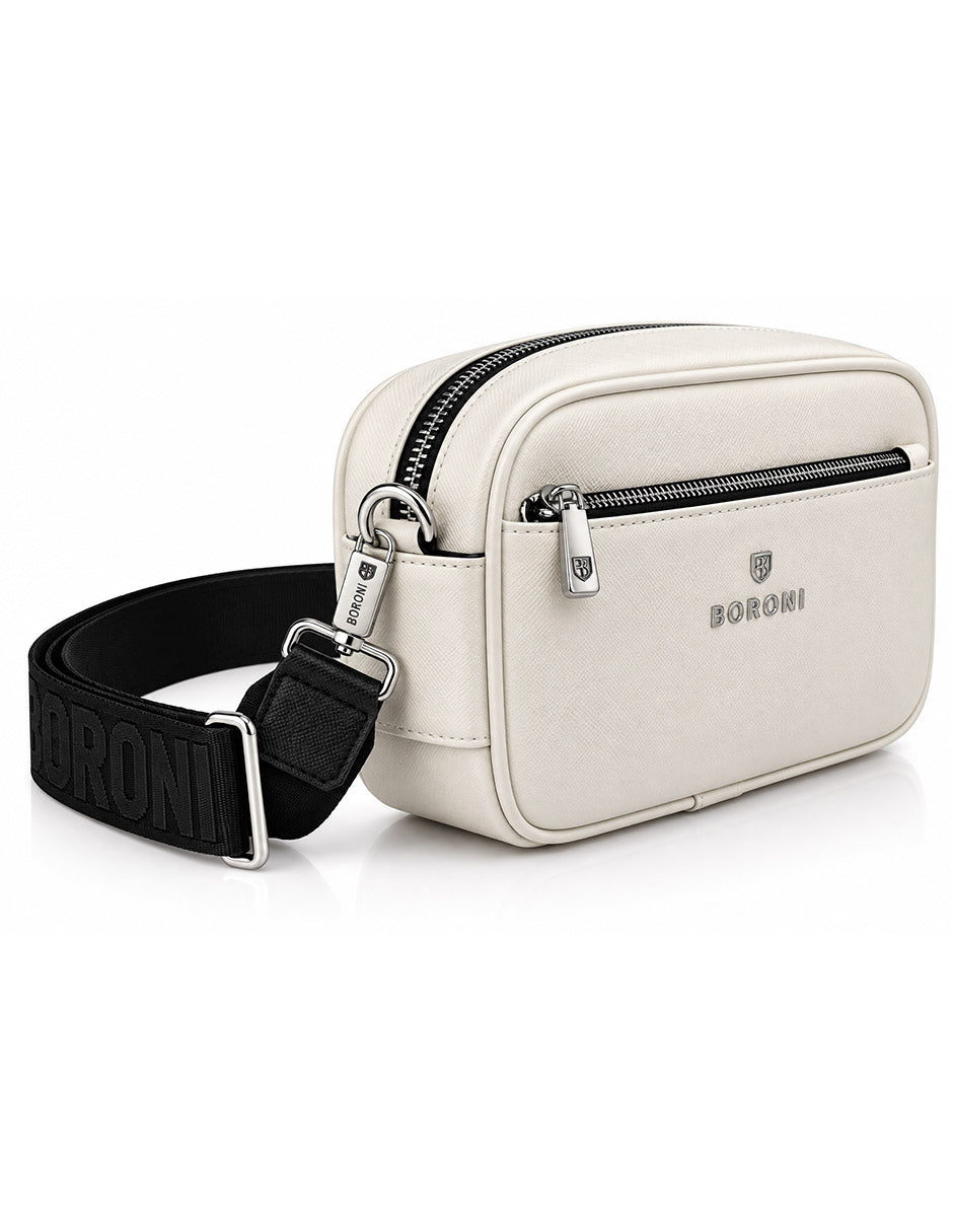 BANDOLERA CROSSBODY | BLANCO CON CORREA AJUSTABLE