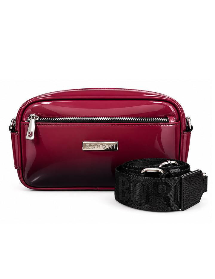 BANDOLERA CROSSBODY | VINO DIFUMINADO CON CORREA AJUSTABLE