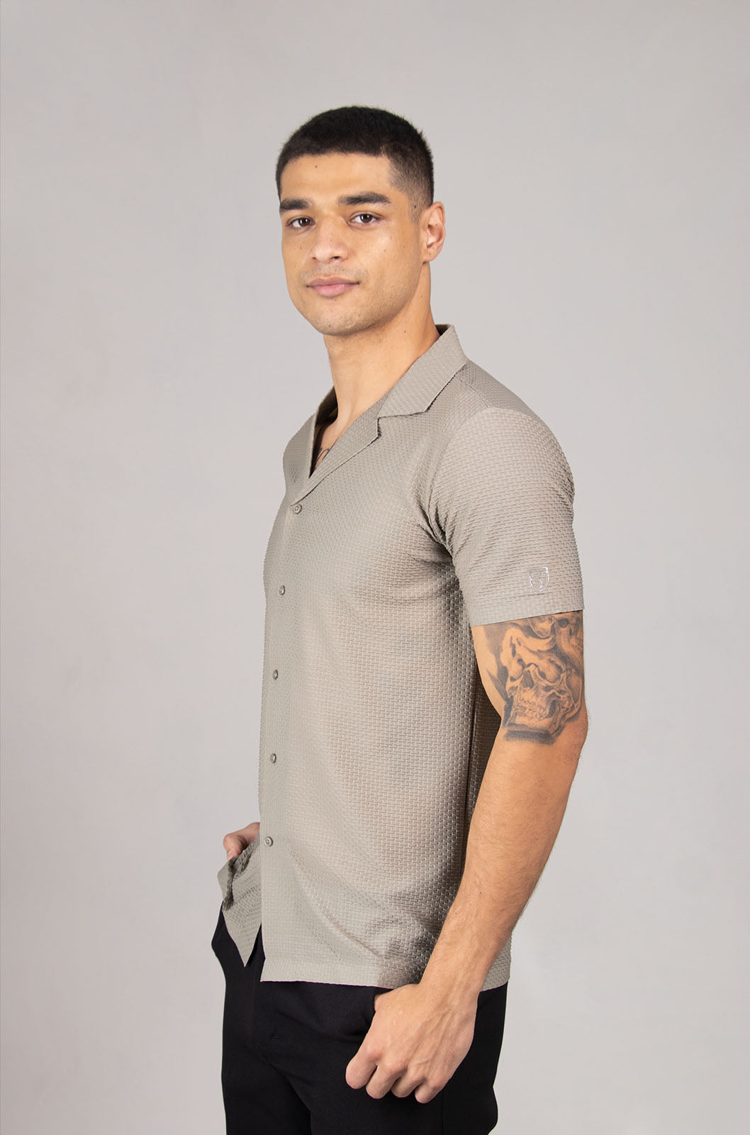 CAMISA MANGA CORTA ATHENS | KHAKI