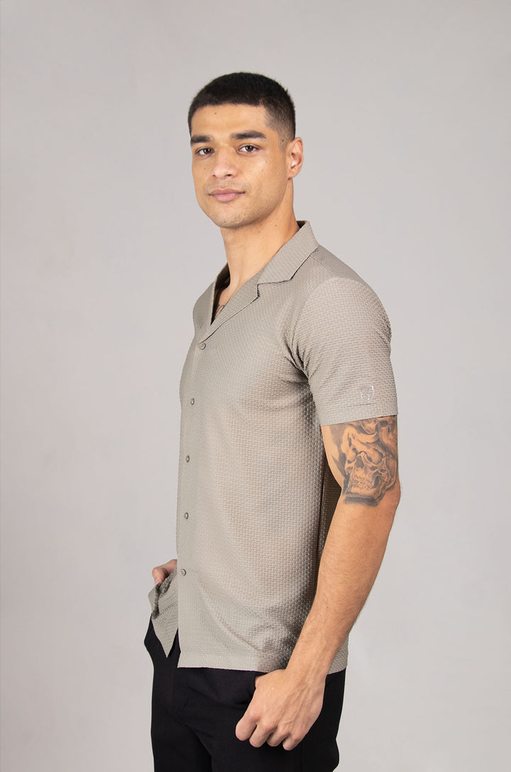 CAMISA MANGA CORTA ATHENS | KHAKI