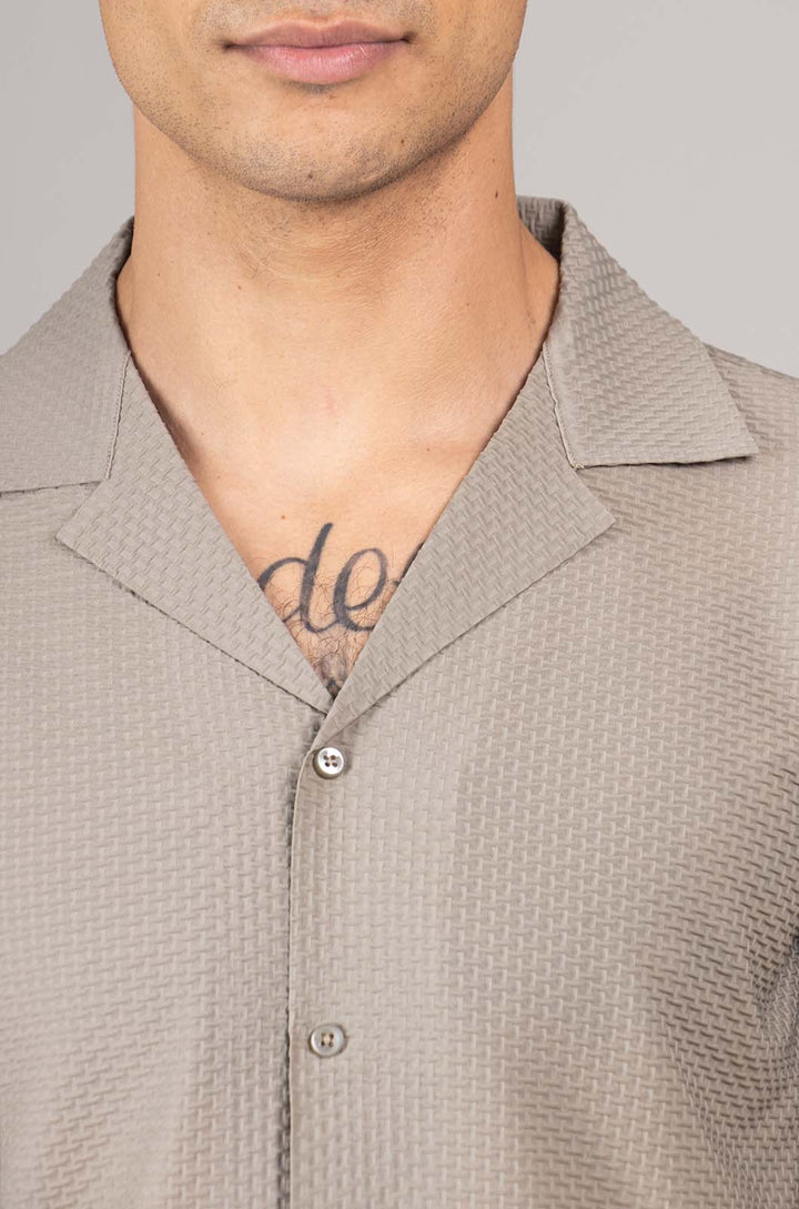 CAMISA MANGA CORTA ATHENS | KHAKI