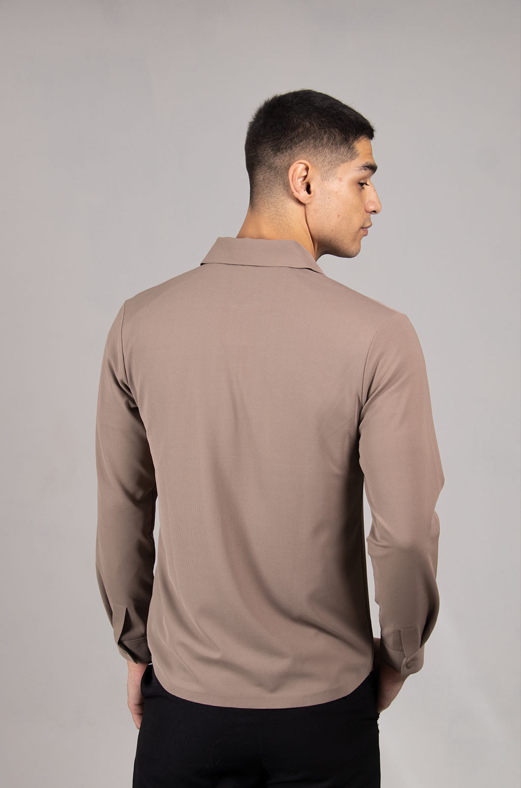 CAMISA MANGA LARGA COLECCIÓN LUXURY | KHAKI