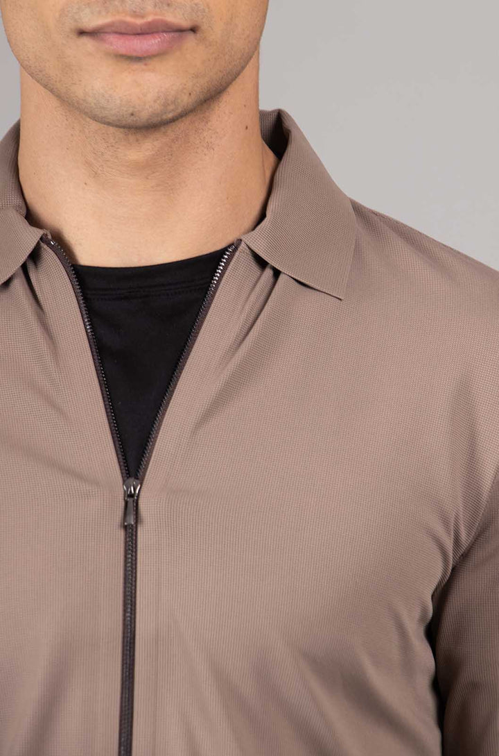 CAMISA MANGA LARGA COLECCIÓN LUXURY | KHAKI