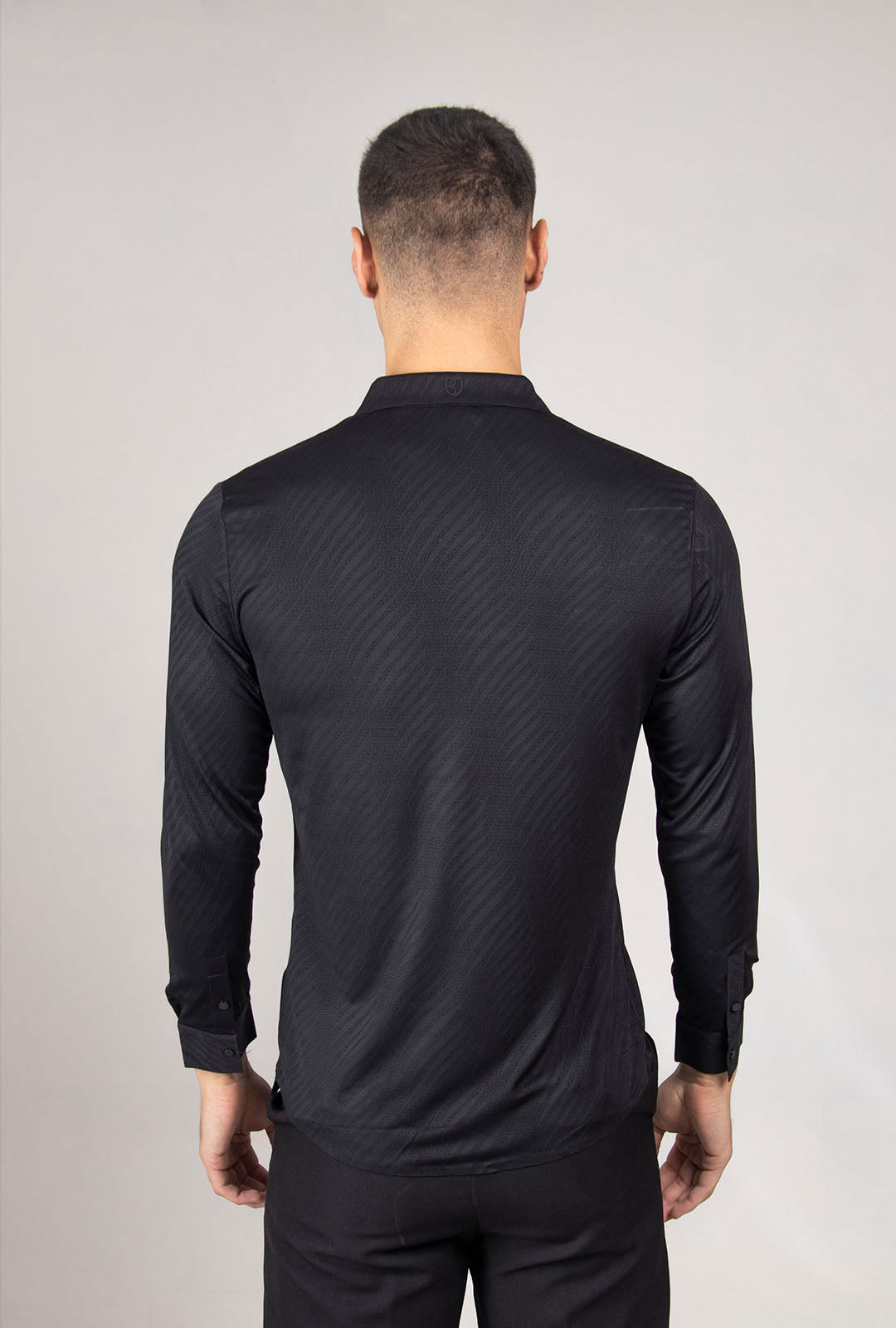 CAMISA MANGA LARGA COLECCIÓN LUXURY | NEGRO