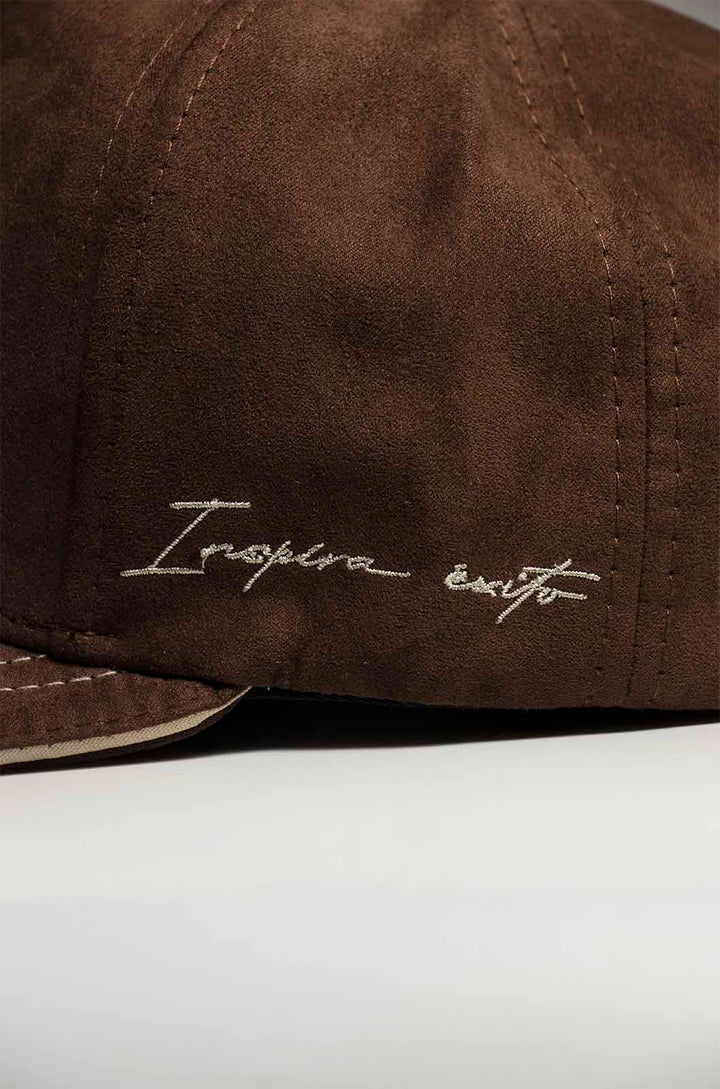 GORRA CURVA BORDADO BORONI | MARRON