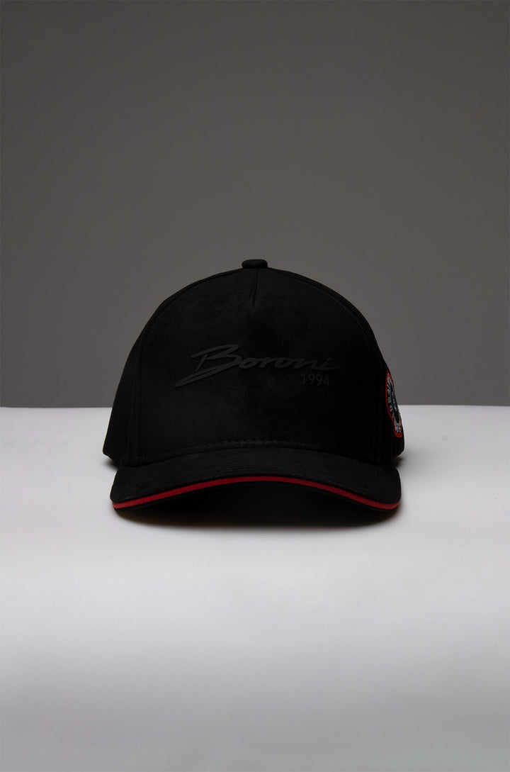 GORRA CURVA FIRMA NEGRO/ROJO