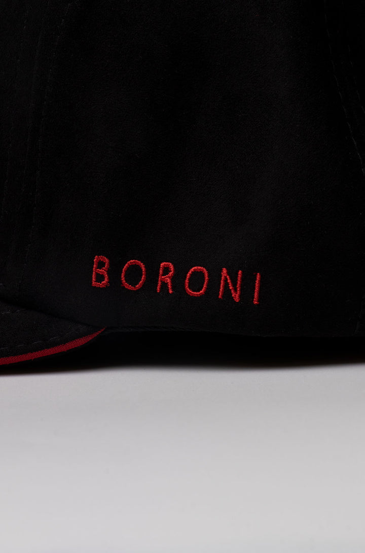 GORRA LOGO BORONI | NEGRO / ROJO