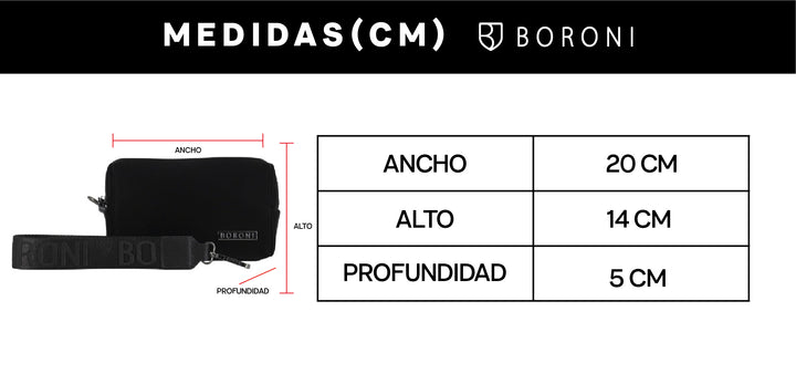 CLUTCH BÁSICA TEXTURA | NEGRO