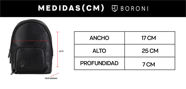 PECHERA ONE STRAP DONATO | NEGRO CON CORREA AJUSTABLE