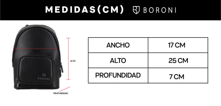 PECHERA ONE STRAP DONATO | NEGRO CON CORREA AJUSTABLE