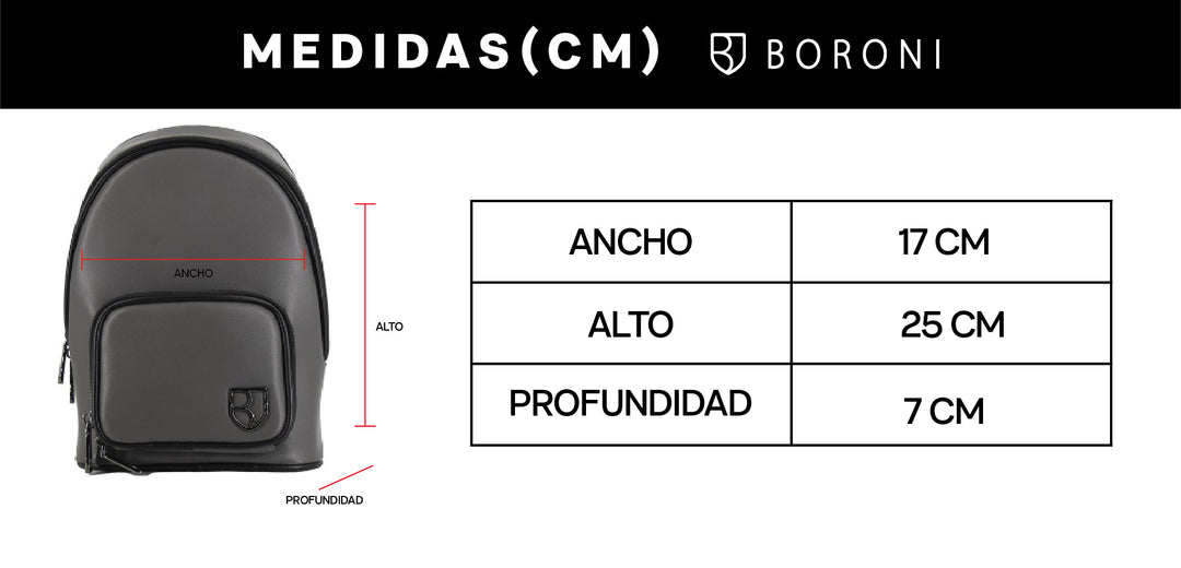 PECHERA ONE STRAP DONATO | GRIS CON CORREA AJUSTABLE