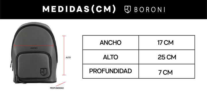 PECHERA ONE STRAP DONATO | GRIS CON CORREA AJUSTABLE