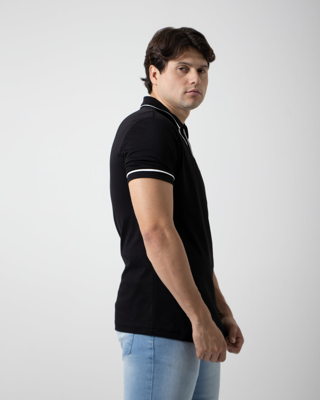 POLO TURÍN | NEGRO/BLANCO