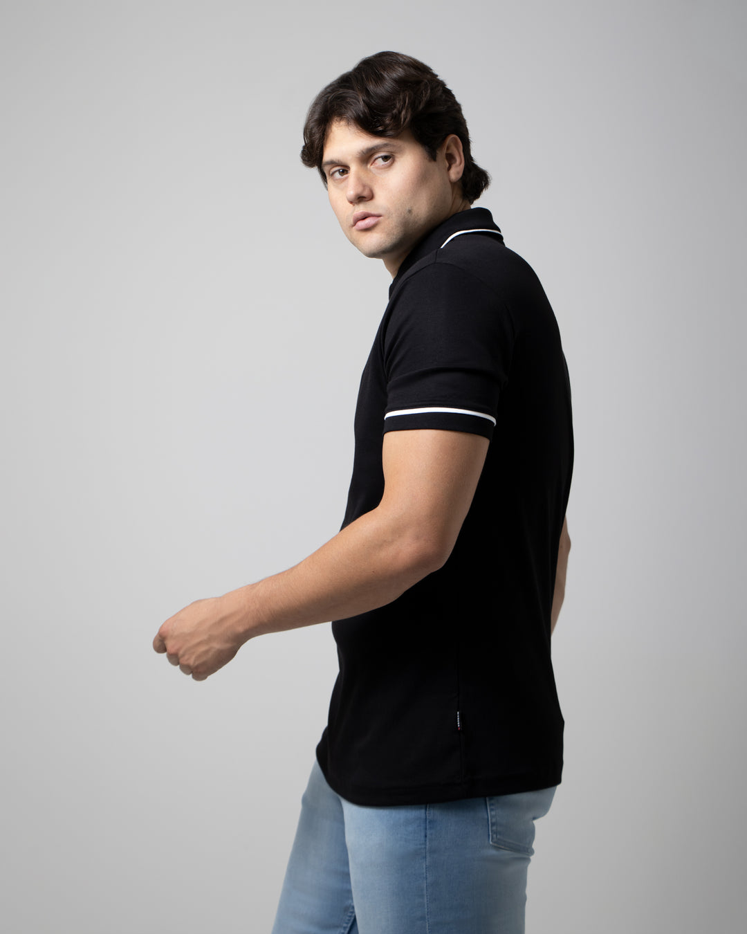 POLO TURÍN | NEGRO/BLANCO