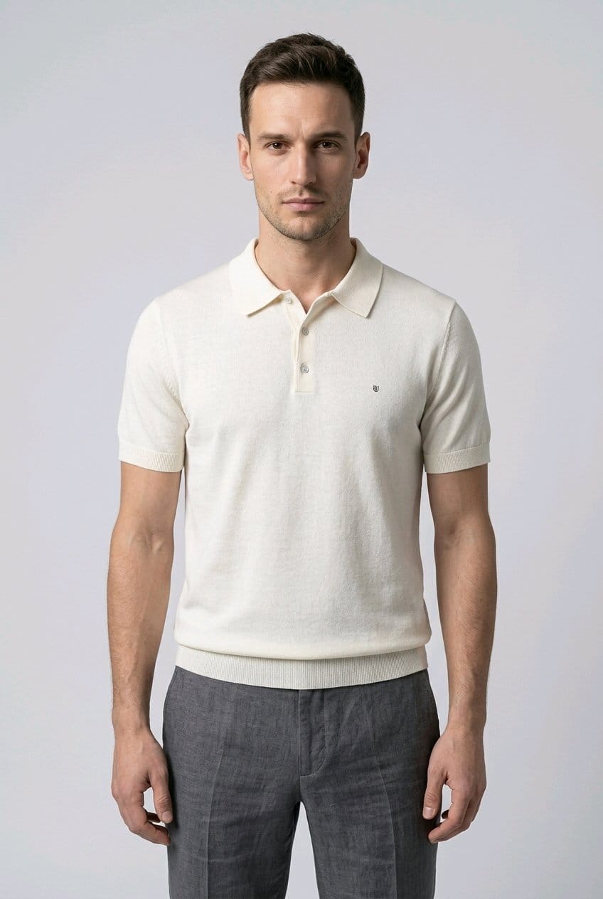 PLAYERA PLO DE PUNTO | BLANCO