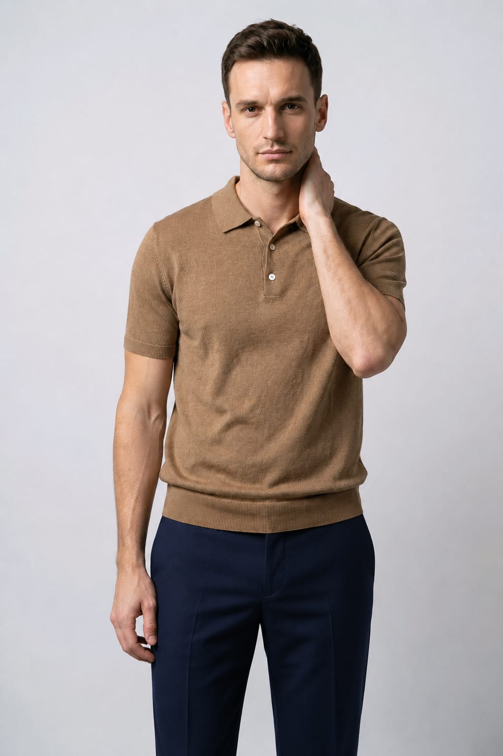 PLAYERA PLO DE PUNTO | KHAKI