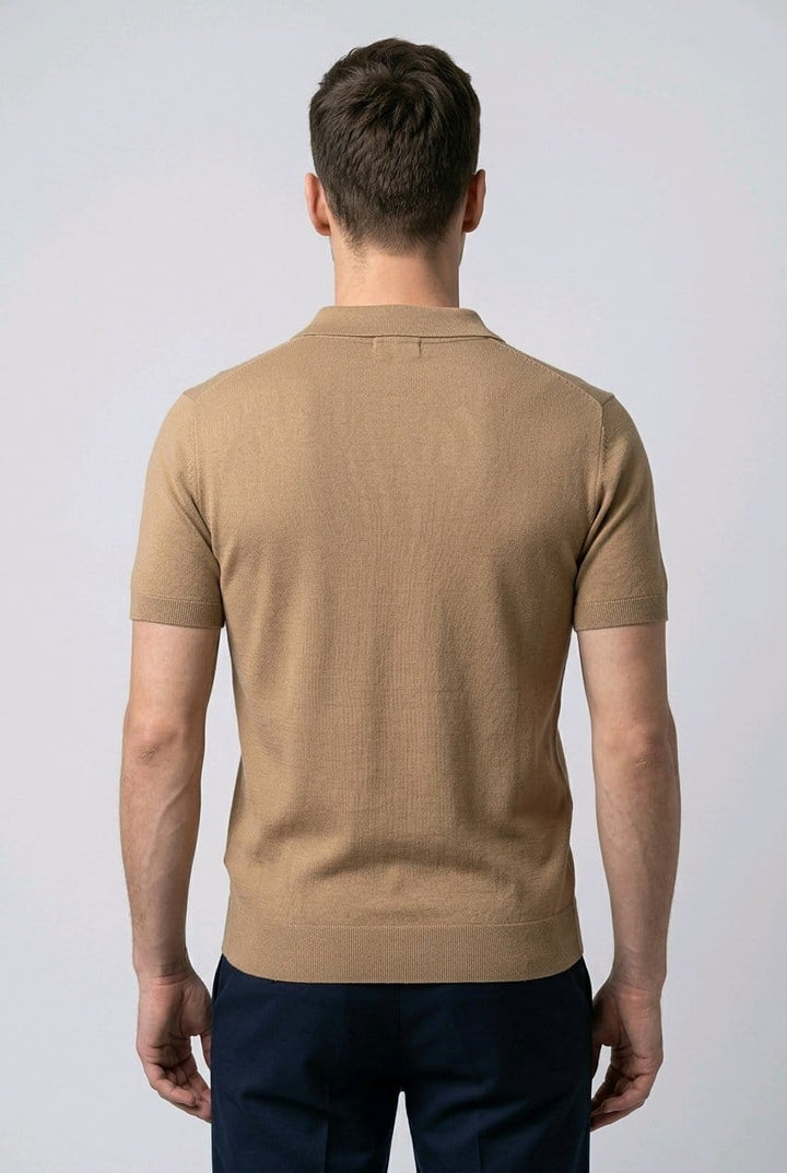 PLAYERA PLO DE PUNTO | KHAKI