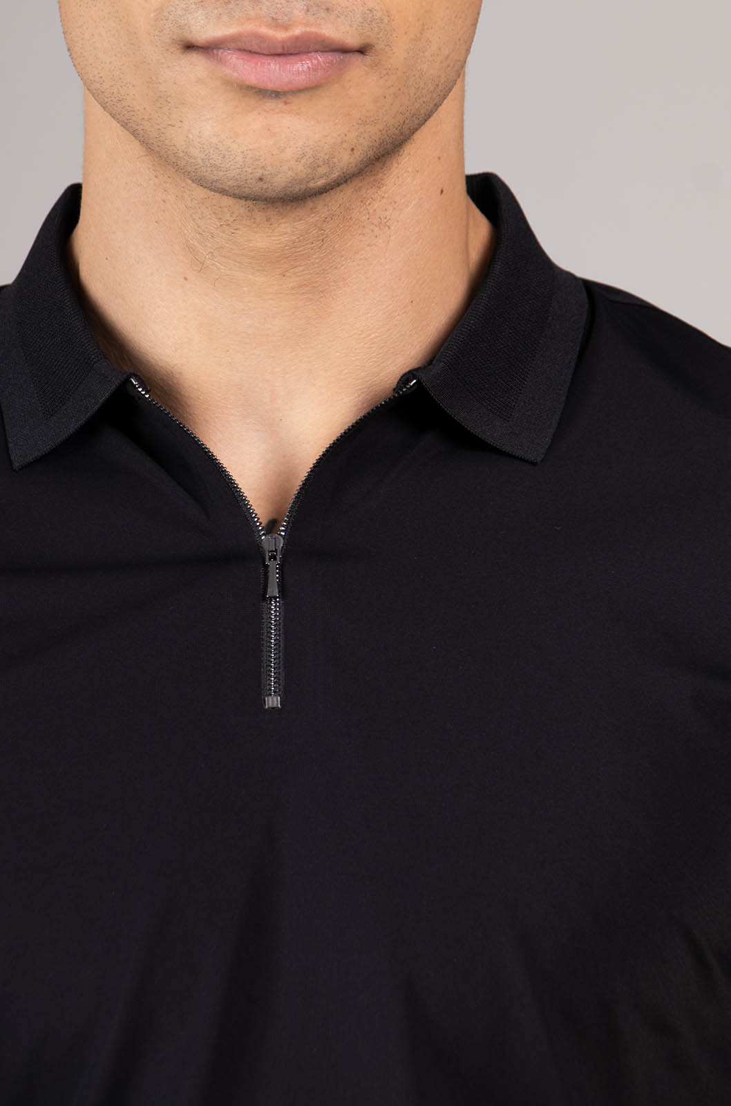 PLAYERA TIPO POLO COLECCÓN LUXURY | NEGRO