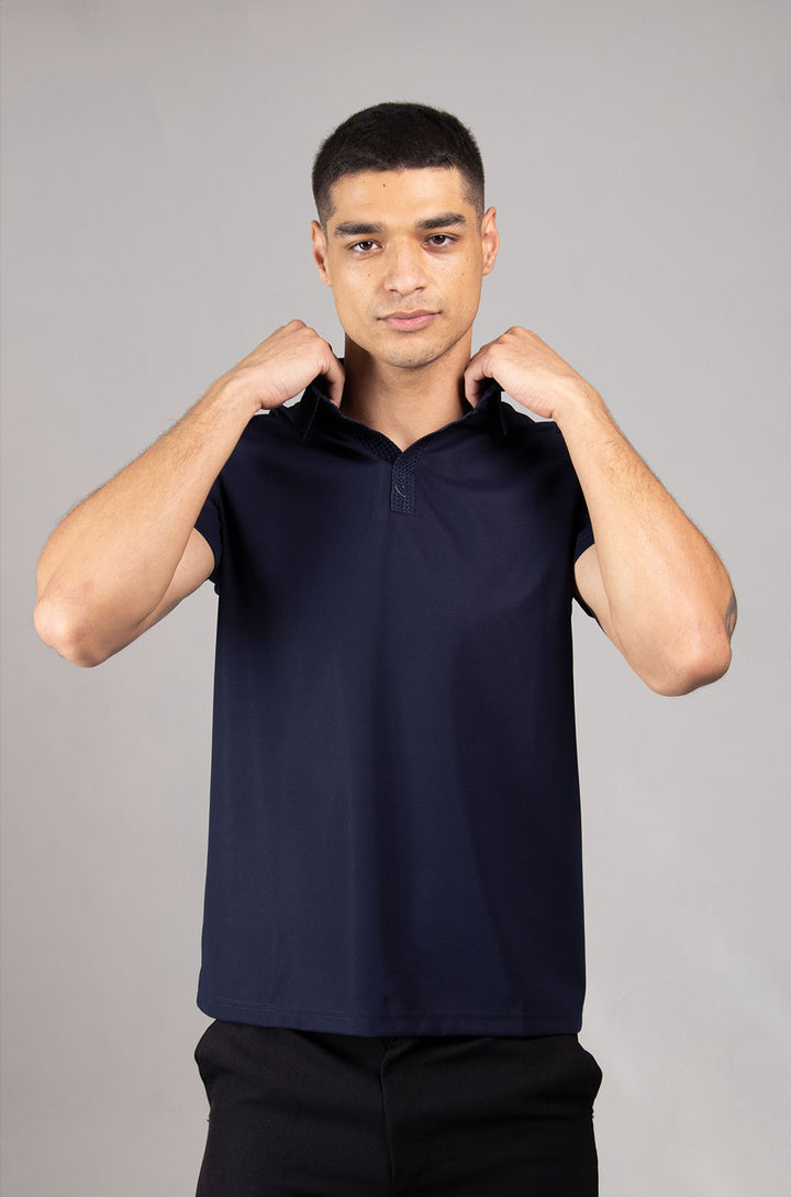 CAMISA MANGA CORTA | AZUL MARINO
