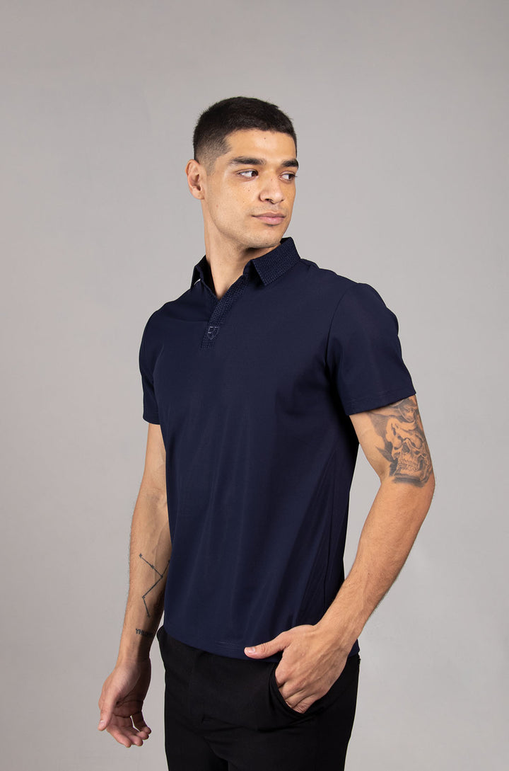 CAMISA MANGA CORTA | AZUL MARINO