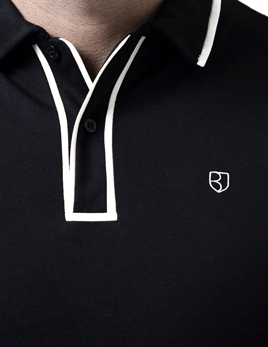 POLO TURÍN | NEGRO/BLANCO
