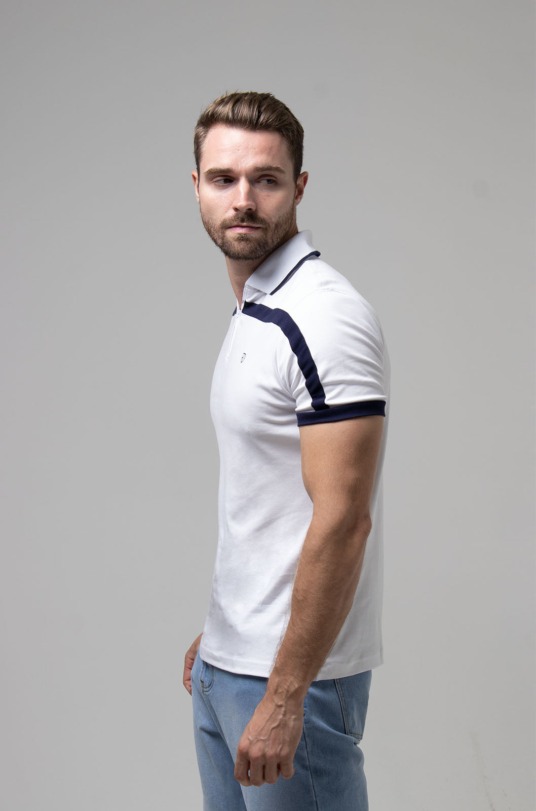 PLAYERA POLO LECCE | BLANCO/MARINO