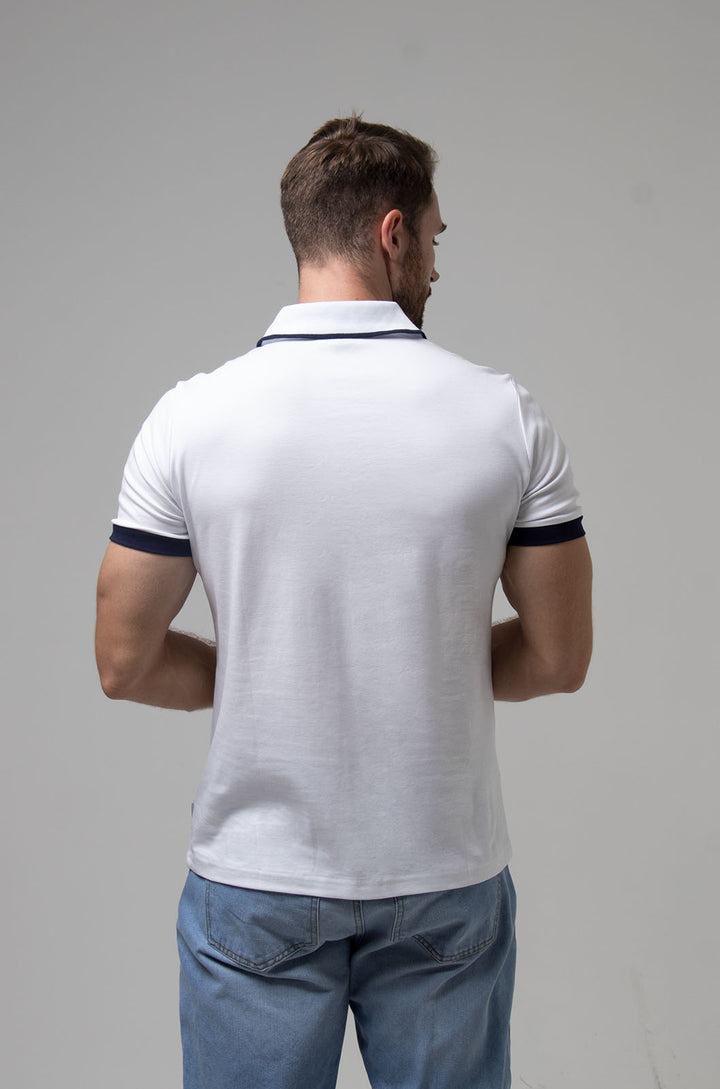PLAYERA POLO LECCE | BLANCO/MARINO