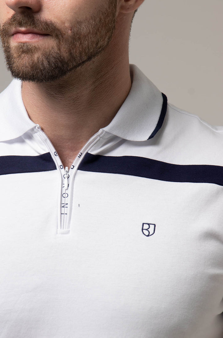 PLAYERA POLO LECCE | BLANCO/MARINO