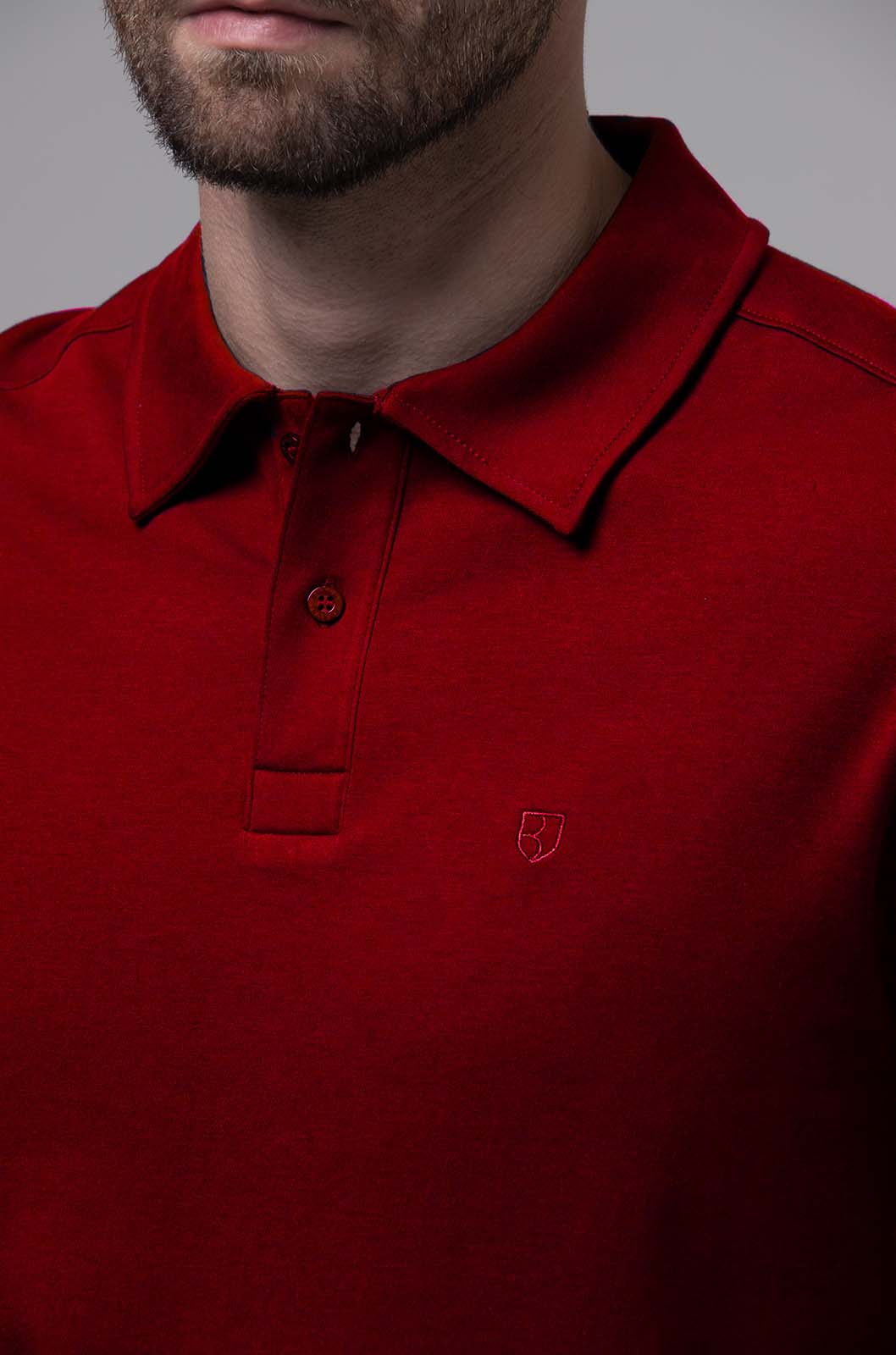 PLAYERA POLO PALERMO OVERSIZE ALGODÓN PIMA | ROJO