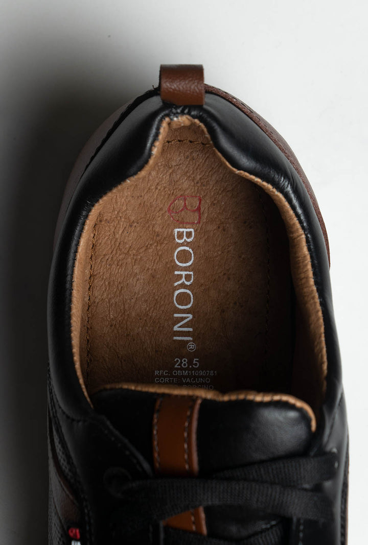 SNEAKER CASUAL | NEGRO/SHEDRON